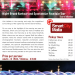 Night grand harbour and spectacular fountain tour
